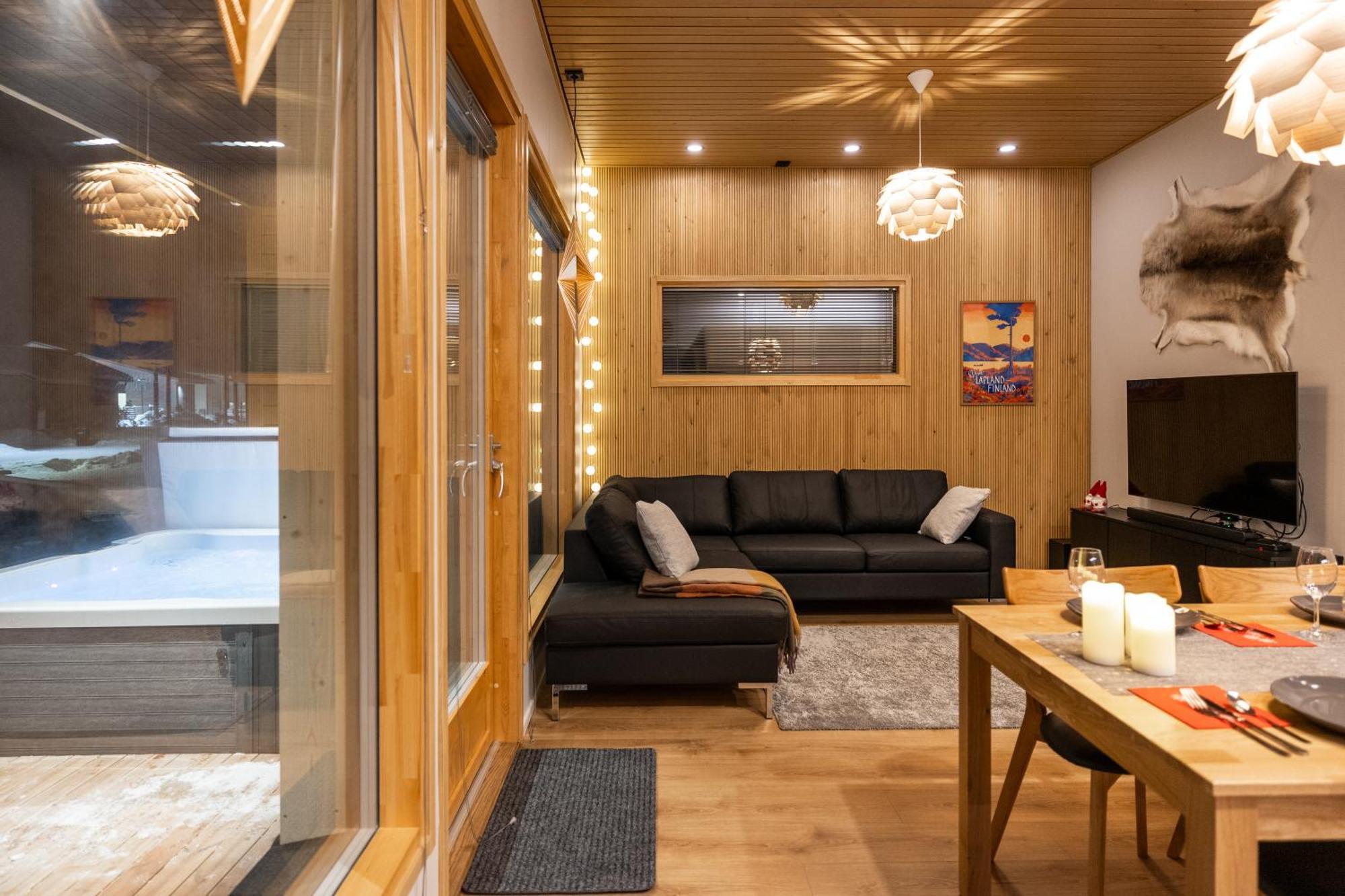 Premium Lapland Villa With Jaguzzi Rovaniemi Exteriör bild